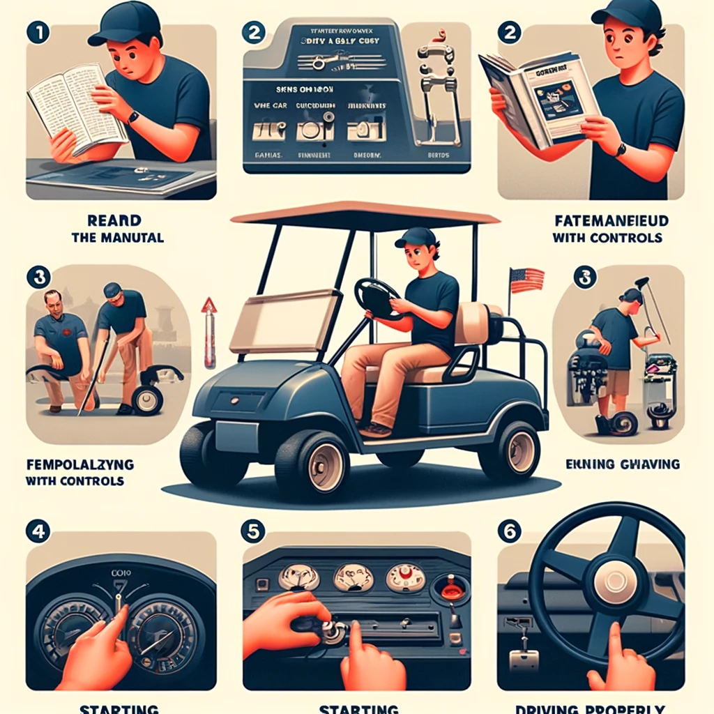 วิธีขับรถกอล์ฟไฟฟ้า
